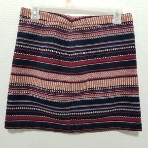 Hollister skirt 3 woven striped tribal print mini boho 100% cotton
